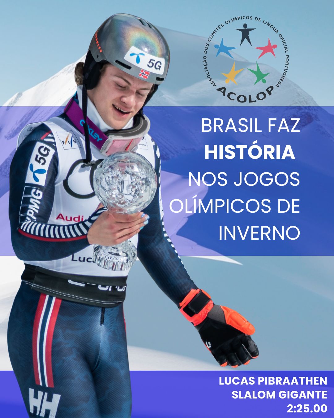 Brasil acaba de conquistar 1ª medalha de ouro nos Jogos Olímpicos de Inverno